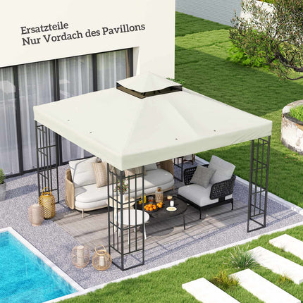 Pavillon Ersatzdach, 3x3m Oxford-Gewebe, wasserdicht