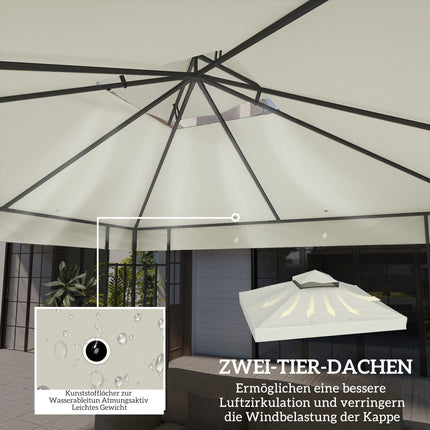 Pavillon Ersatzdach, 3x3m Oxford-Gewebe, wasserdicht