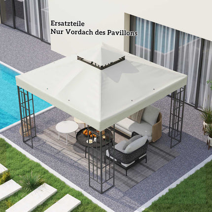 Pavillon Ersatzdach, 3x3m Oxford-Gewebe, wasserdicht