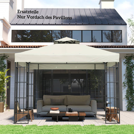 Pavillon Ersatzdach, 3x3m Oxford-Gewebe, wasserdicht