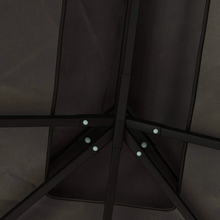 Wasserdichte Pavillon-Dachplane 3x4m, dunkelgrau