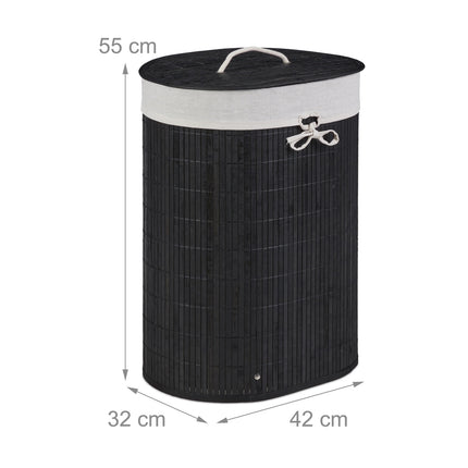 Oval laundry basket