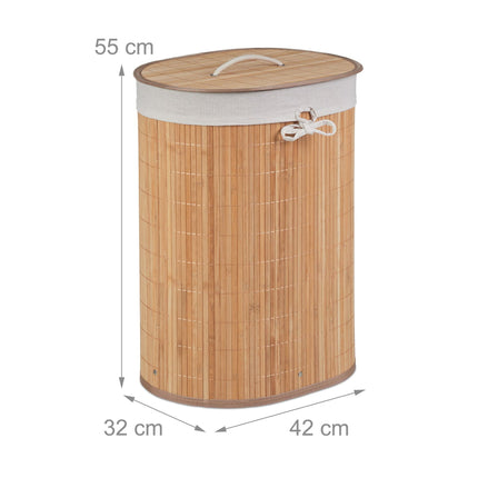 Oval laundry basket