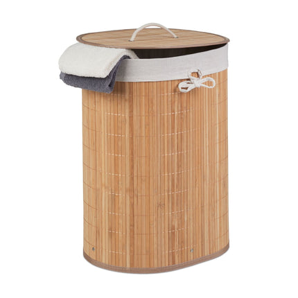 Oval laundry basket
