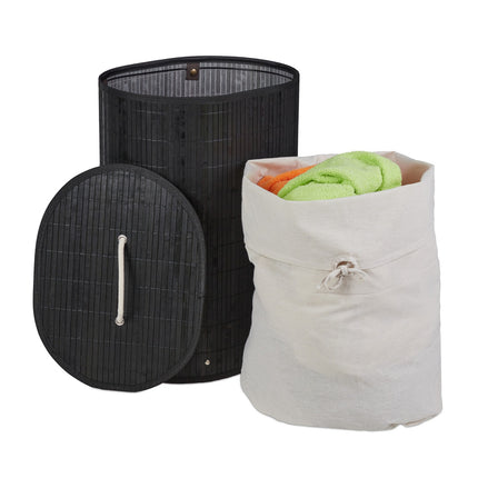 Oval laundry basket