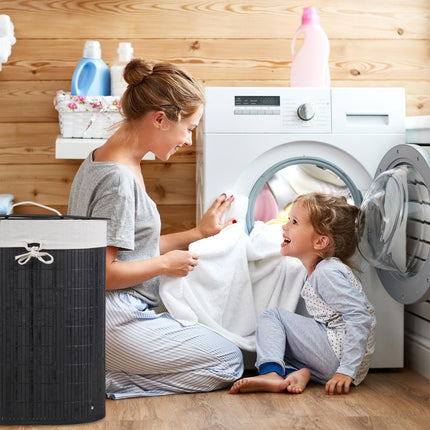 Oval laundry basket