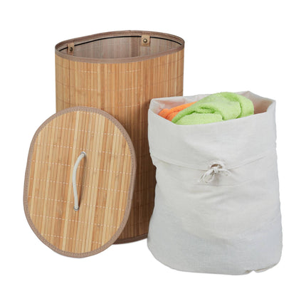Oval laundry basket