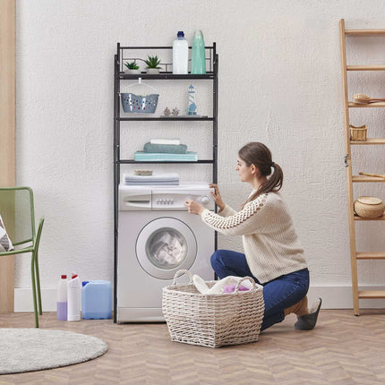 Metallregal über der Toilette, 3-stöckiger Badezimmer-Organizer