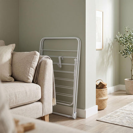 Overdoor Drying Rack, White Steel, 4.9m Drying Length