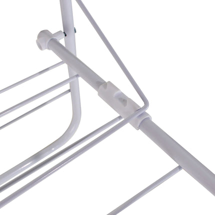 Overdoor Drying Rack, White Steel, 4.9m Drying Length