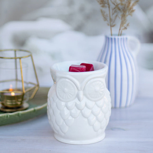 Eulen-Teelicht-Duftlampe – Keramik-Aromatherapie-Dekoration