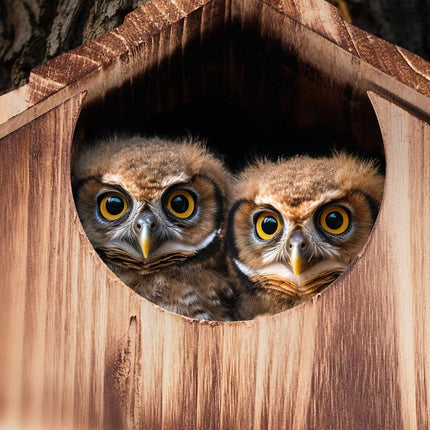Owls Nest Box Wood