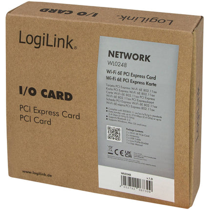 PCI-Express-Karte Wifi 6E Adapter AX5400 + BT 5.2