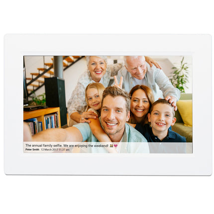 Cadre photo intelligent PFF-1015W 10,1" avec logiciel FRAMEO Blanc
