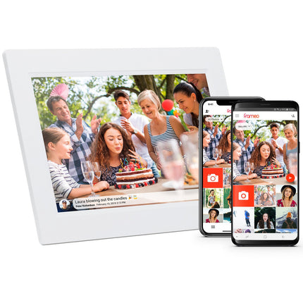 Cadre photo intelligent PFF-1015W 10,1" avec logiciel FRAMEO Blanc