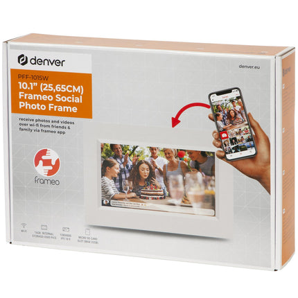 Cadre photo intelligent PFF-1015W 10,1" avec logiciel FRAMEO Blanc