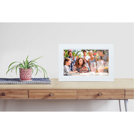 Cadre photo intelligent PFF-1015W 10,1" avec logiciel FRAMEO Blanc