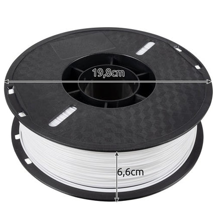 PLA 3D filament 1kg 1.75mm - white Malatec 22041