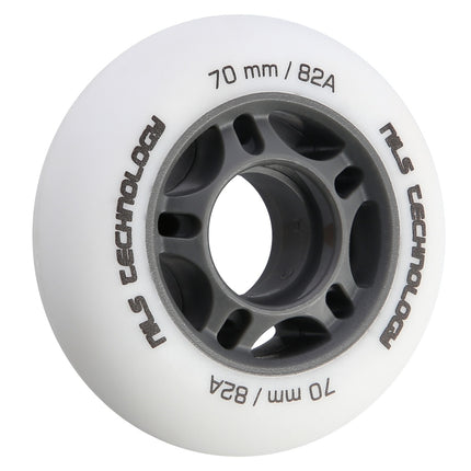PU 70 x 24 White Wheels, 82A Hardness, Set of 4