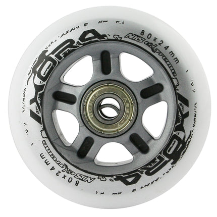 PU 80x24 Wheels, ABEC-7 Bearings Set, 4 Wheels, 8 Bearings