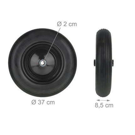 PU pannensicheres Schubkarrenrad 3.50-8