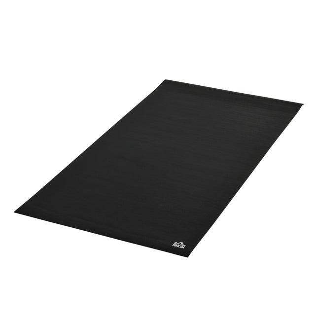 PVC Bodenschutzmatte für Sportgeräte – Schwarz, 180x90cm