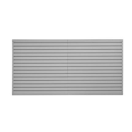 PVC Garage Slatwall Panel 8 x 4 ft, Gray, 8-Pack