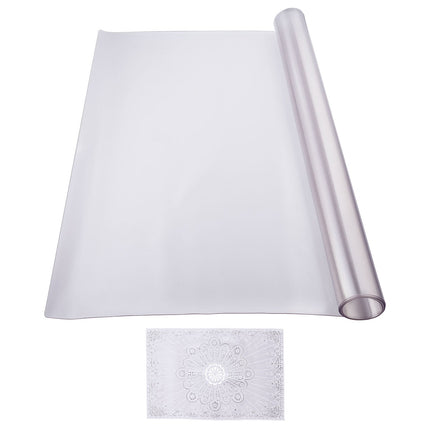 PVC Table Protector 36 x 60 Inch, 1.5 mm Frosted