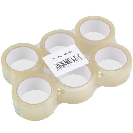 Packband Quiet 48 mm x 66 m Transparent 6er-Pack