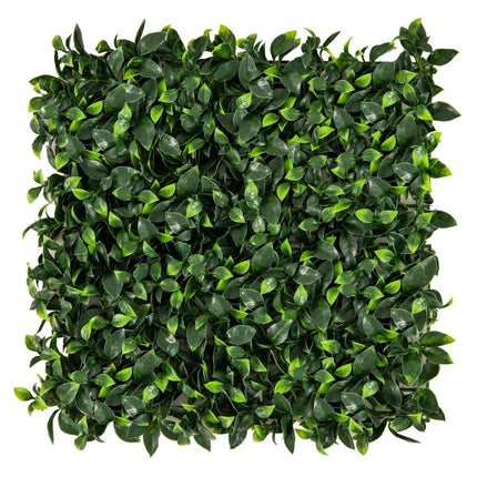 12 Stück Kunstpflanze Hecke Wand 50,5 x 50,5 cm Kunstrasen Kunstpflanze Grün
