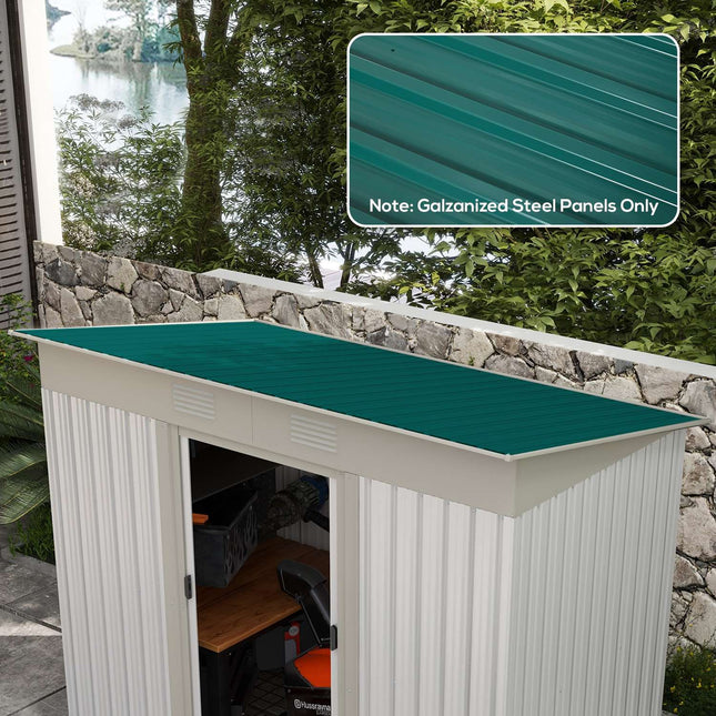 12er-Pack Trapezblechdeckenplatten, verzinkt, 129 x 45 cm