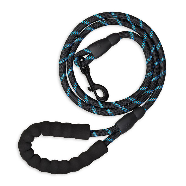 Gepolsterte Hundeleine schwarz 150 cm