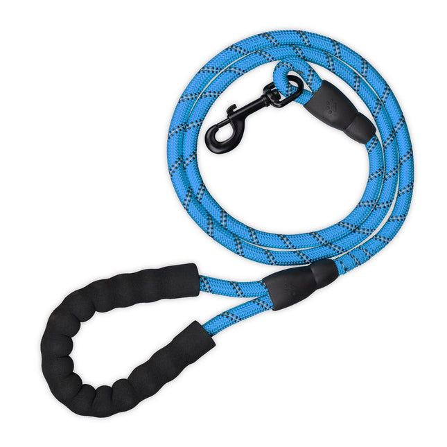 Gepolsterte Hundeleine blau 150 cm
