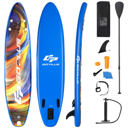 Paddle Board Stand-Up Aufblasbares Paddle Board 335 x 76 x 15 cm Sternenhimmel Muster Bunt