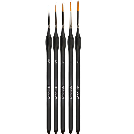 Paint Brushes Set with Stand – 5 Pieces