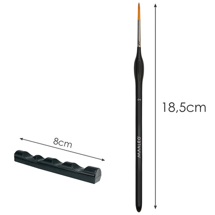 Paint Brushes Set with Stand – 5 Pieces