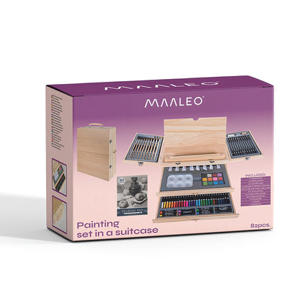 Painting kit in a suitcase 83 pcs. Maaleo 19179