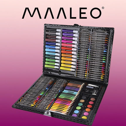 Painting set in a suitcase, 169 pcs, black