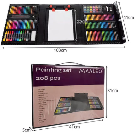 Painting set in a suitcase - 208 pcs Maaleo 21645