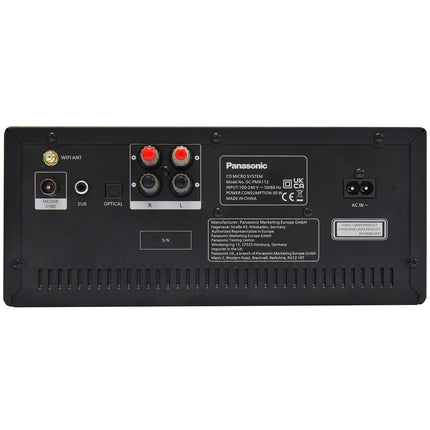 Panasonic Micro Hi-Fi System 180 W with CD, DAB+ and Wi-Fi, Bluetooth, Black