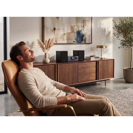 Panasonic Micro Hi-Fi System 180 W with CD, DAB+ and Wi-Fi, Bluetooth, Black