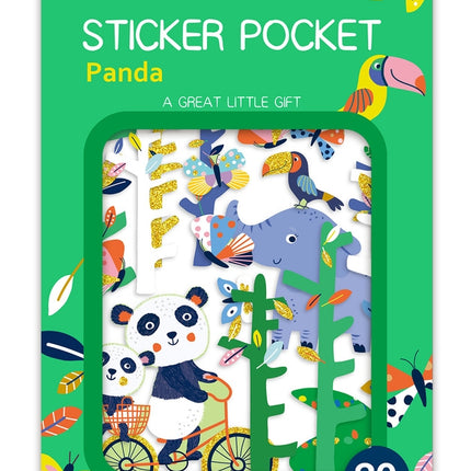 Samolepky panda pro děti, roztomilý zvířecí design, 50 ks