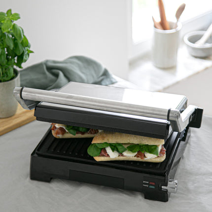 Paninigrill Pro 2in1 mit Tischgrill 2000W PG300 Edelstahl