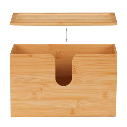 Papiertuchspender Bambus mit Deckel