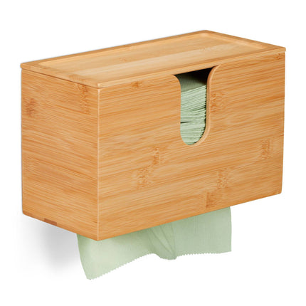 Papiertuchspender Bambus mit Deckel