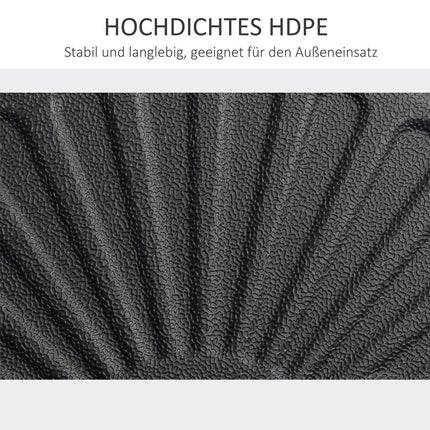Sonnenschirmständer 22 kg, Zement, Schwarz – Passend für Ø38/48 mm