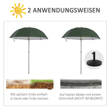 Angel-Schirmzelt, 2,2 m, mit Seitenwand, UV-Sonnenschutz