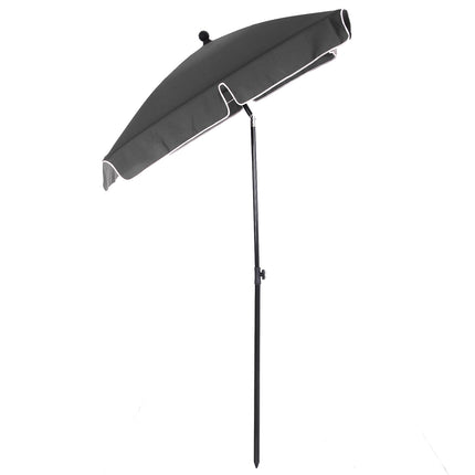 Sonnenschirm, UV-Schutz, faltbar, grau-schwarz