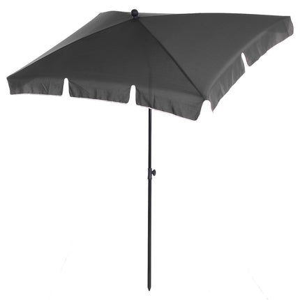 Sonnenschirm, UV-Schutz, faltbar, grau-schwarz