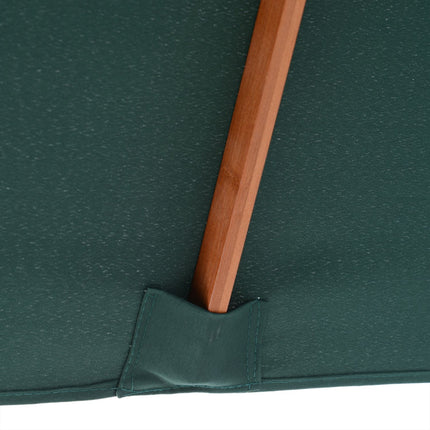 Verstellbarer klappbarer Gartenschirm, Fichte, grün 200x150x230 cm